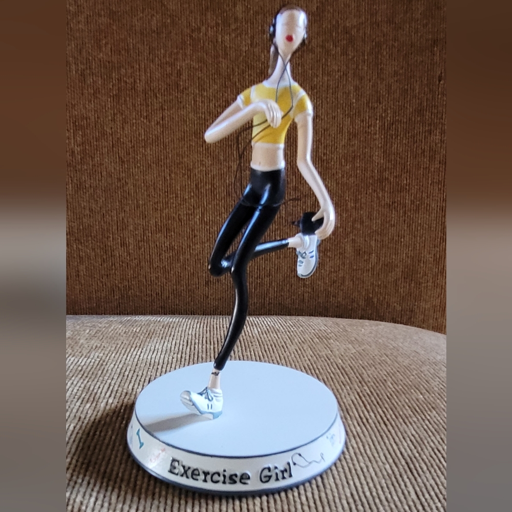 Vintage Exercise Girl Figurine